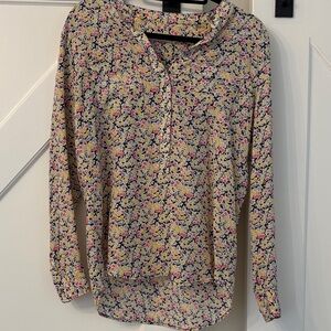 Equipment Floral Blouse - Pink, Yellow, Blue